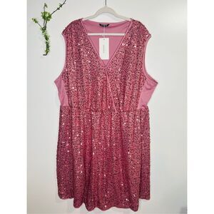 Bloomchic Pink Sequins Cocktail Party Dress Plus NWT!
